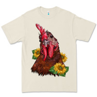Bone rooster sunflower Premium Tee - BarkalooDesign