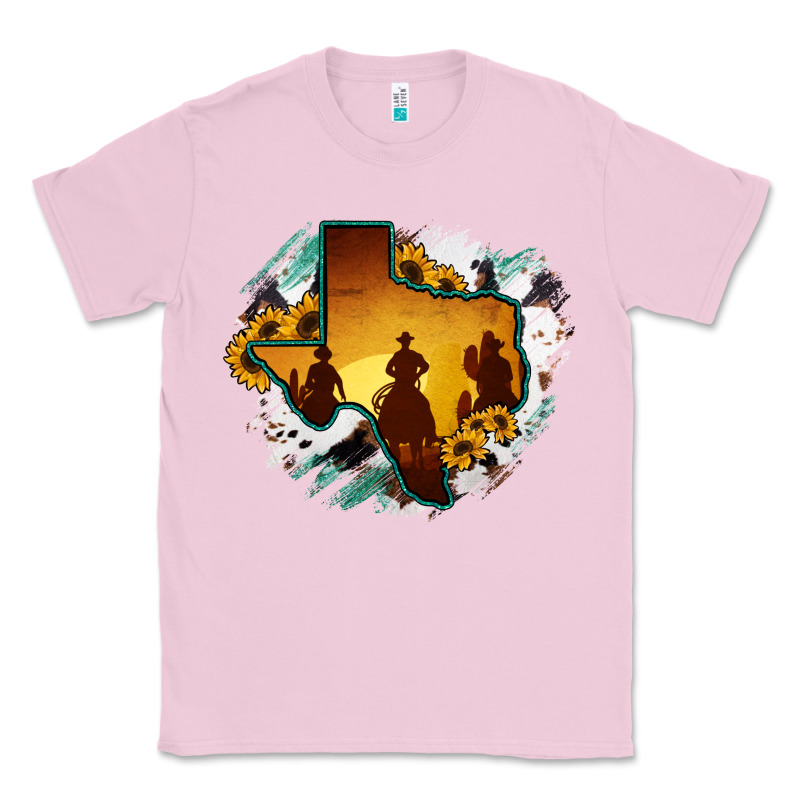 Horsehide Texas Map Cowboys Flag Classic Tee by RanaPortraitStore | Teevron
