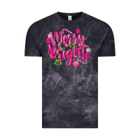 Cloud Black merry and bright Vintage Tee - MaliasSmallBusiness
