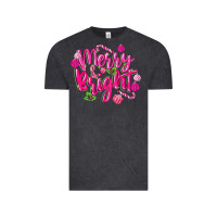 Vintage Black merry and bright Vintage Tee - MaliasSmallBusiness