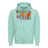 Seafoam trick or treat Zipper Hoodie - CowGirlArtShop