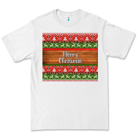 White merry christmas knitted reindeer pattern Premium Tee - Jasminsmagicworld