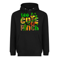 Black St. Patrick's too cute to pinch Heavyweight Hoodie - OliviaCreatesArt