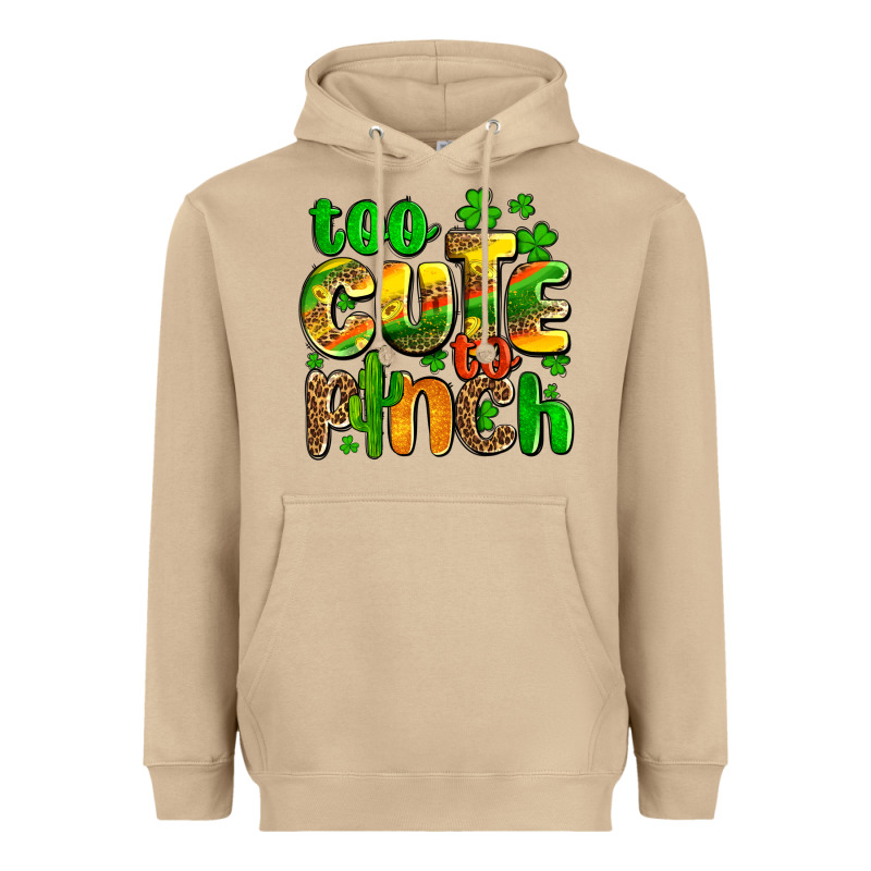 St. Patrick's Too Cute To Pinch Heavyweight Hoodie by OliviaCreatesArt | Teevron