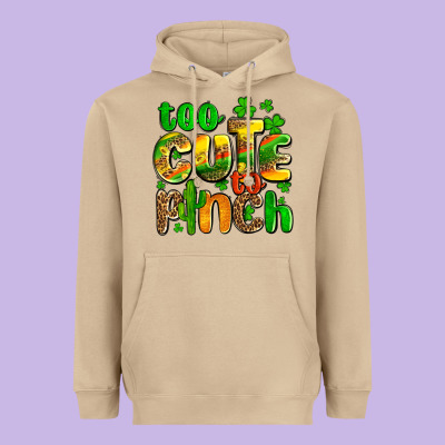 St. Patrick's Too Cute To Pinch Heavyweight Hoodie Designed By Oliviacreatesart