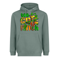 Sage St. Patrick's too cute to pinch Heavyweight Hoodie - OliviaCreatesArt