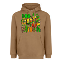 Toasted Coconut St. Patrick's too cute to pinch Heavyweight Hoodie - OliviaCreatesArt