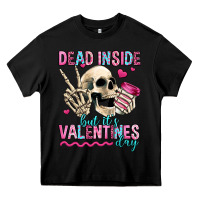 Black dead inside but it's valentines day Heavy Core Tee - Jasminsmagicworld