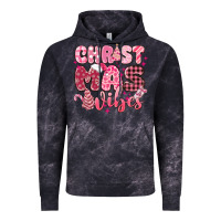 Cloud Black christmas vibes pink Vintage Hoodie - MaliasSmallBusiness