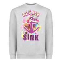 Heather Grey Rebuse To Sink Heavyweight Sweatshirt - Bettercallsaul