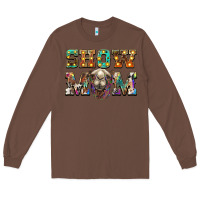 Chestnut show mom camel Long Sleeve Tee - BarkalooDesign