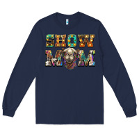 Navy show mom camel Long Sleeve Tee - BarkalooDesign