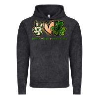 Vintage Black peace love st.patrick's day Vintage Hoodie - Jasminsmagicworld