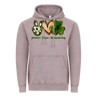 Vintage Zinc peace love st.patrick's day Vintage Hoodie - Jasminsmagicworld