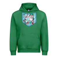 Emerald Christmas Pocket Urban Hoodie - CowhideDigitalArt