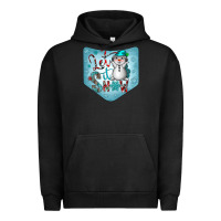 Pigment Black Christmas Pocket Urban Hoodie - CowhideDigitalArt