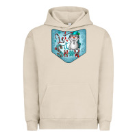 Pigment French Oak Christmas Pocket Urban Hoodie - CowhideDigitalArt