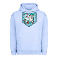 Pigment Grape Ice Christmas Pocket Urban Hoodie - CowhideDigitalArt