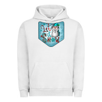 Pigment Lunar Rock Christmas Pocket Urban Hoodie - CowhideDigitalArt