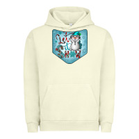 Pigment Pistachio Christmas Pocket Urban Hoodie - CowhideDigitalArt