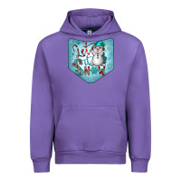 Tulip Christmas Pocket Urban Hoodie - CowhideDigitalArt