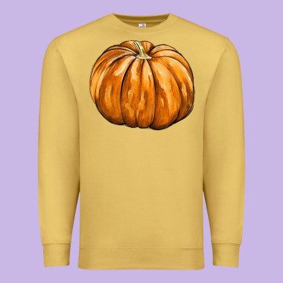 Pumpkin Premium Sweatshirt Designed By Fadigitalartstudio