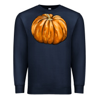 Navy Pumpkin Premium Sweatshirt - FaDigitalArtStudio