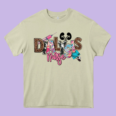 Dialysis Nurse Heavy Core Tee Designed By Nancycooperartshop