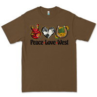 Cacao peace love west Premium Tee - BarkalooDesign