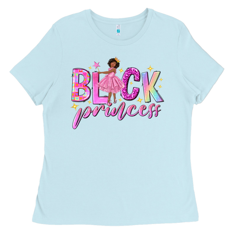 Black Princess Black Girl Ladies Tee by NancyCooperArtShop | Teevron