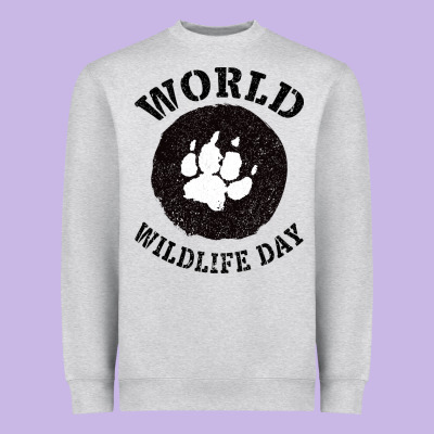 World Wildlife Day Heavyweight Sweatshirt Designed By Bettercallsaul