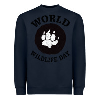 Navy World Wildlife Day Heavyweight Sweatshirt - Bettercallsaul