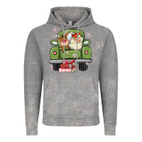 Cloud Rock christmas santa and reindeer truck Vintage Hoodie - MaliasSmallBusiness