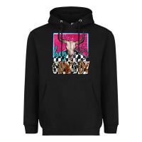 Black western hey cowboy Heavyweight Hoodie - OliviaCreatesArt