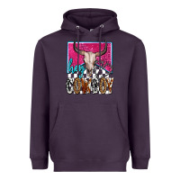 Plum western hey cowboy Heavyweight Hoodie - OliviaCreatesArt