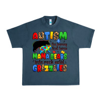 Midnight Navy autism the journey that turns mama bears Urban Heavy Tee - JahusDesignShop