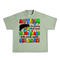 Oil Green autism the journey that turns mama bears Urban Heavy Tee - JahusDesignShop