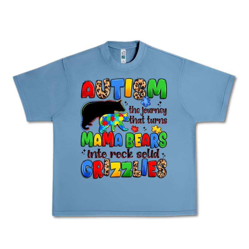 Autism The Journey That Turns Mama Bears Urban Heavy Tee by JahusDesignShop | Teevron