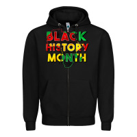 Black black history month Zipper Hoodie - CowGirlArtShop