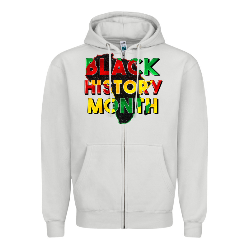 Black History Month Zipper Hoodie by CowGirlArtShop | Teevron