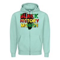 Seafoam black history month Zipper Hoodie - CowGirlArtShop