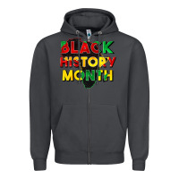 Smoke black history month Zipper Hoodie - CowGirlArtShop