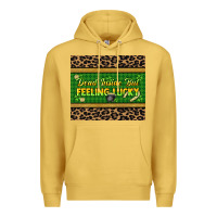 Antique Gold Dead inside but feeling lucky 20oz skinny tumbler Premium Hoodie - HowdyJamesFarm