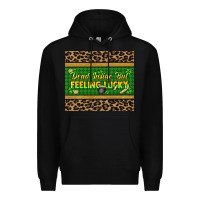Black Dead inside but feeling lucky 20oz skinny tumbler Premium Hoodie - HowdyJamesFarm