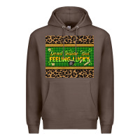 Coffee Dead inside but feeling lucky 20oz skinny tumbler Premium Hoodie - HowdyJamesFarm