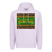 Lilac Dead inside but feeling lucky 20oz skinny tumbler Premium Hoodie - HowdyJamesFarm
