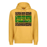 Mustard Dead inside but feeling lucky 20oz skinny tumbler Premium Hoodie - HowdyJamesFarm