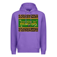 Purple Dead inside but feeling lucky 20oz skinny tumbler Premium Hoodie - HowdyJamesFarm