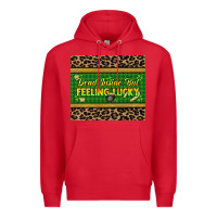 Red Dead inside but feeling lucky 20oz skinny tumbler Premium Hoodie - HowdyJamesFarm