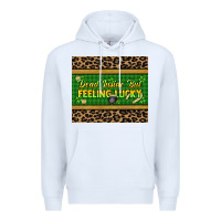 White Dead inside but feeling lucky 20oz skinny tumbler Premium Hoodie - HowdyJamesFarm